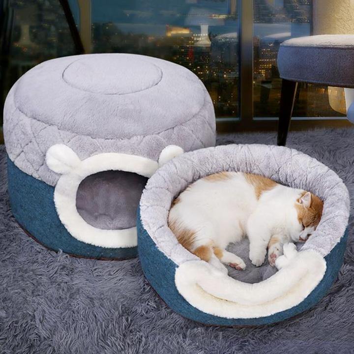 Panier Réversible Moelleux Pour Chat / Chiot - SmartHarnais™