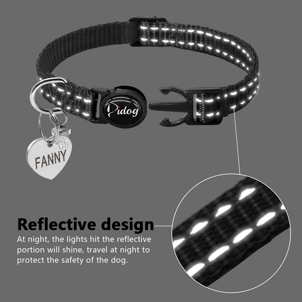 Collier Chat Anti-Etranglement Personnalisable - SmartHarnais™