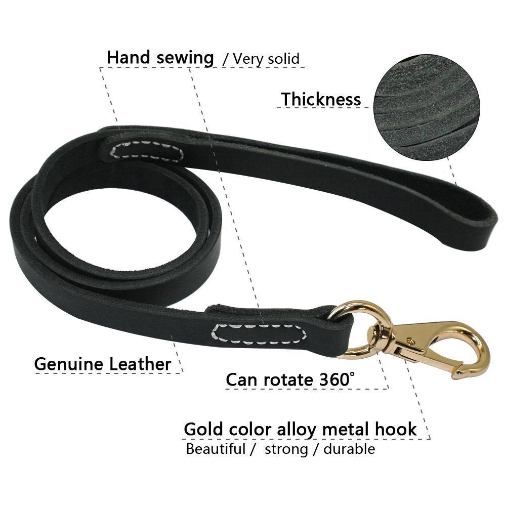 Laisse En Cuir Pour Chien - SmartHarnais™